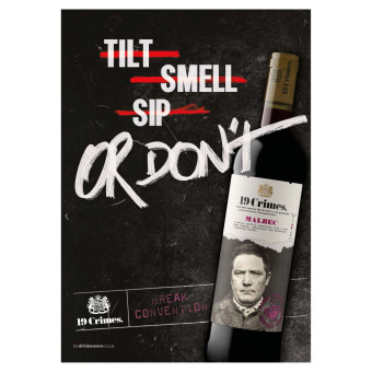 19 Crimes Malbec Red Wine 75cl