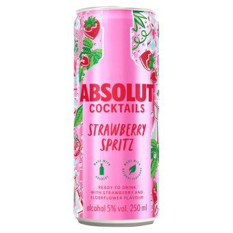 Absolut Strawberry Spritz 250ml Can