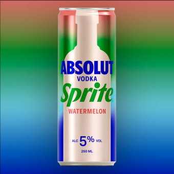 Absolut Vodka & Sprite Watermelon Premix 250ml