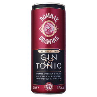 Bombay Bramble Gin and Tonic Premix 250ml Can