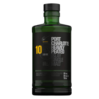 Bruichladdich Port Charlotte 10 Year Whisky 70cl transparent