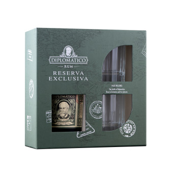 Diplomatico Reserva Exclusiva Rum 70cl Gift Set