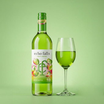 Echo Falls Sour Apple Fruit Fusion Wine 75cl