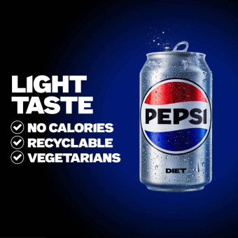 Pepsi Diet Cans 24x 330ml