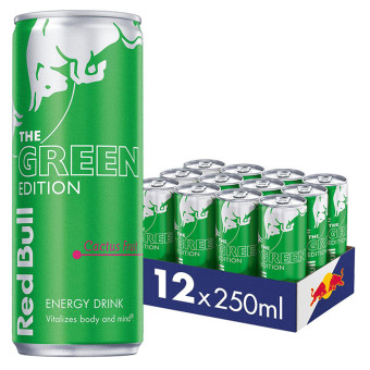 Red Bull The Green Edition Energy Drink 12x 250ml