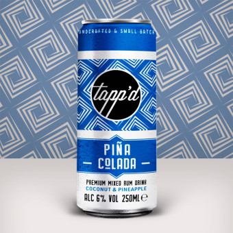 Tapp'd Pina Colada Cocktail 250ml Can