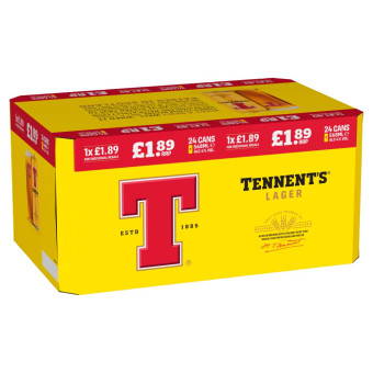 Tennent's Lager Can 24x 500ml Cans