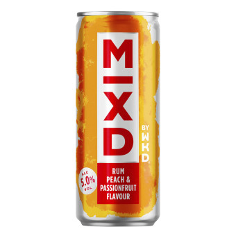 WKD Mixd Peach Passion Fruit & Rum Premix 250ml