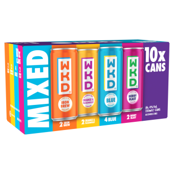 WKD Mixed Pack 10x 250ml Cans