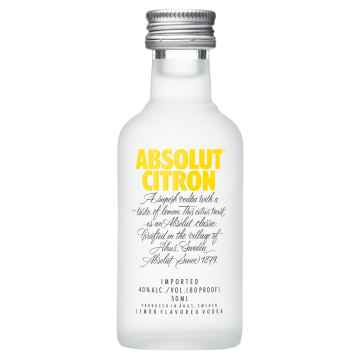 Absolut Citron Lemon Vodka 5cl Miniature