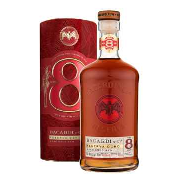 Bacardi Reserva 8 Year Rum 70cl Gift Tube