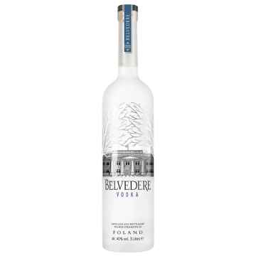 Belvedere - Polish Plain Rye Vodka - 3 Ltr Jeroboam Light Up Edition - 40% ABV