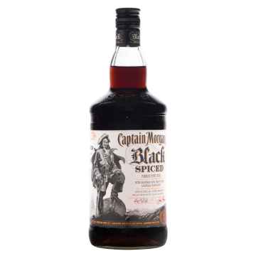 Captain Morgan Black Spiced Rum 1Ltr