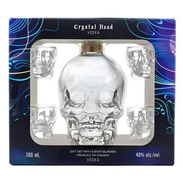 Crystal Head Skull Vodka 70cl Gift Set