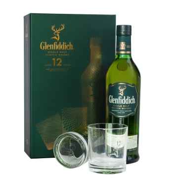 Glenfiddich 12 Year Whisky 70cl Gift Pack