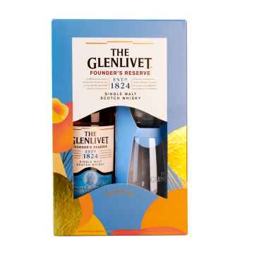 The Glenlivet Founders Reserve Whisky 70cl Gift Pack