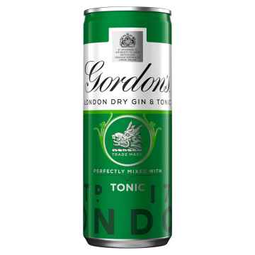 Gordons Gin and Tonic Water Premix 12 x 250ml