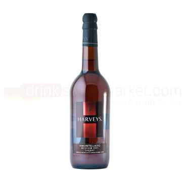 Harveys Amontillado Spanish Medium Dry Sherry 75 cl 17.5% ABV