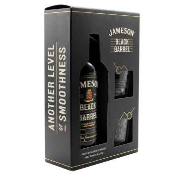 Jameson Black Barrel Irish Whiskey 70cl Gift Pack