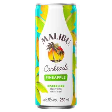Malibu Rum and Pineapple 250ml Can
