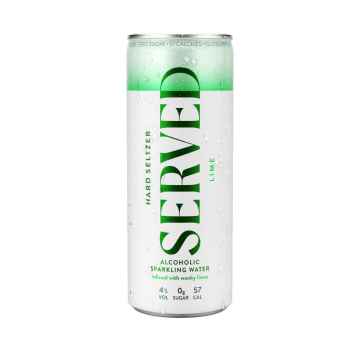 Served Lime Hard Seltzer 250ml