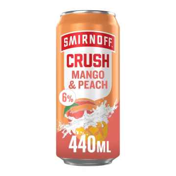 Smirnoff Crush Mango & Peach 440ml Can