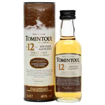 Tomintoul 12 Year Old Sherry Cask Finish Whisky 5cl Miniature