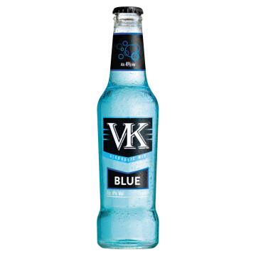 VK Blue 24x 275ml Glass Bottles