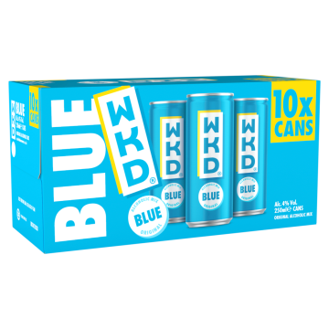 WKD Blue 10x 250ml Cans