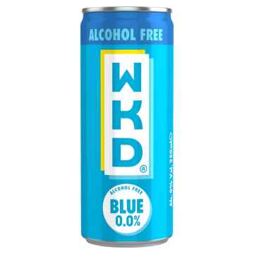WKD Blue 0% Alcohol-Free Cans 24x 250ml