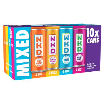 WKD Mixed Pack 10x 250ml Cans