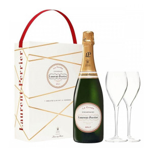 Champagne Laurent Perrier La Cuv&eacute;e 75cl Gift Set