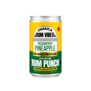 Jamaica Rum Vibes Passion Fruit & Pineapple Rum Punch 150ml Can