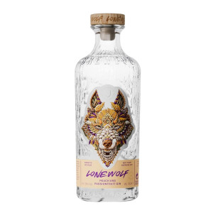 Lone Wolf Peach & Passion Fruit Gin 70cl