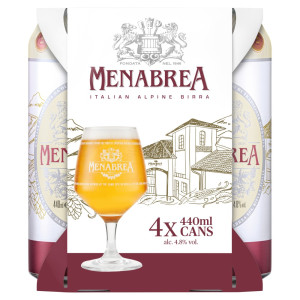 Menabrea Italian Alpine Lager 24x 440ml Cans
