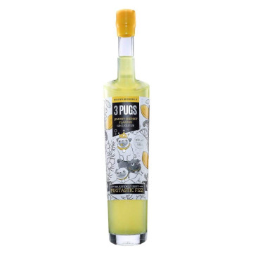 3 Pugs Lemony Sherbet Gin Liqueur 50cl