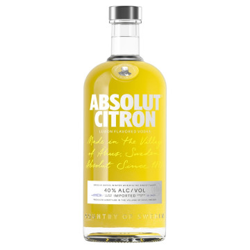Absolut Citron Lemon Vodka 1Ltr