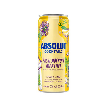 Absolut Passion Fruit Martini Premix 250ml Can