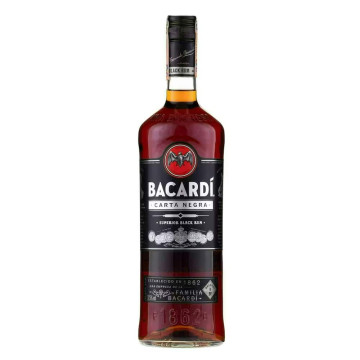 Bacardi Carta Negra Black Rum 1Ltr