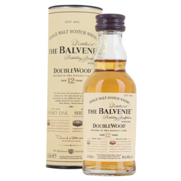 Balvenie 12 yo Double Wood Single Speyside Malt Scotch Whisky 5cl Miniature 40%