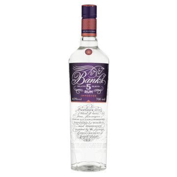 Banks 5 Island Rum Carribean Aged White Rum 70cl 43%