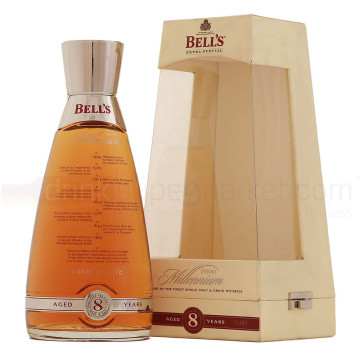 Bells 8 yo - Glass Millennium Decanter - Blended Scotch Whisky - 70 cl - 40% ABV