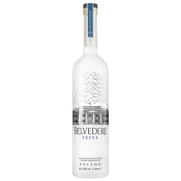 Belvedere - Polish Plain Rye Vodka - 3 Ltr Jeroboam Light Up Edition - 40% ABV