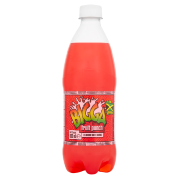Bigga Fruit Punch Soft Drink 12x 600ml