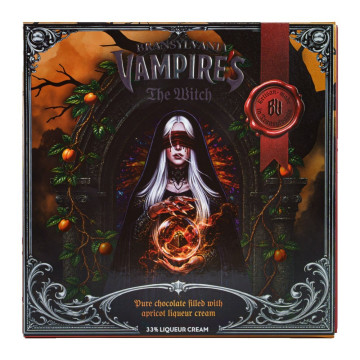 Bransylvania Vampire’s The Witch Dark Chocolate Pralines with Apricot Liqueur Cream 168g