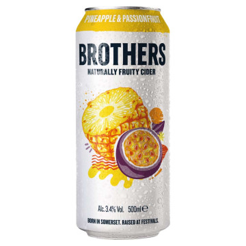 Brothers Pineapple & Passion Fruit Cider 10x 500ml Cans