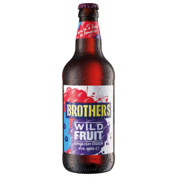 Brothers Wild Fruit Flavoured English Cider 12x 500ml