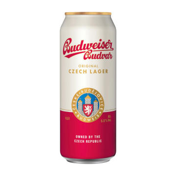 Budweiser Budvar Premium Lager 500ml Can
