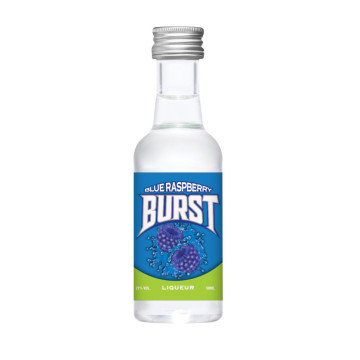 Burst Blue Raspberry Liqueur 5cl Miniature