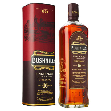 Bushmills 16 Year Three Wood Irish Whiskey 70cl